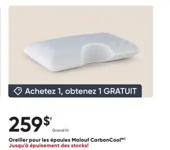 Dormez Vous Oreiller pour les épaules Malouf CarbonCool offer