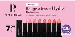Jean Coutu PERSONNELLE Hydra lipstick offer
