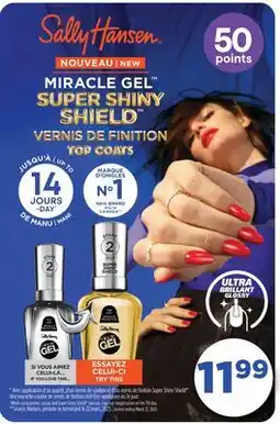 Jean Coutu SALLY HANSEN MIRACLE GEL SUPER SHINY SHIELD offer