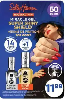 Jean Coutu SALLY HANSEN MIRACLE GEL SUPER SHINY SHIELD offer
