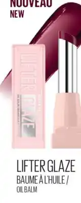 Jean Coutu MAYBELLINE NEW YORK LIFTER GLAZE OIL BALM offer