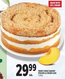 Metro Front street bakery peaches & cream cake offer