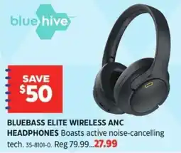 Canadian Tire Blue hive bluebass elite wireless anc headphones offer