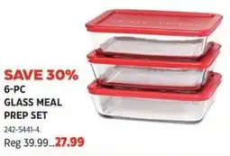 Canadian Tire Glass meal prep set offer