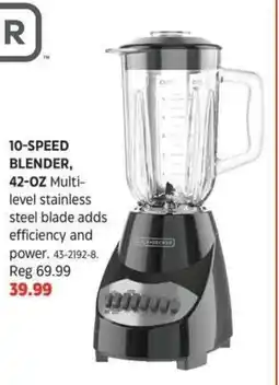 Canadian Tire Black + decker 10-speed blender offer