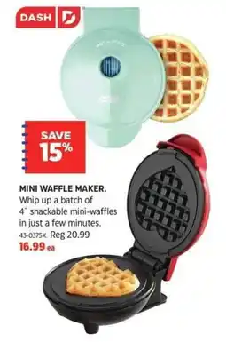 Canadian Tire Mini waffle maker offer