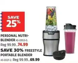 Canadian Tire Personal nutri-blender offer