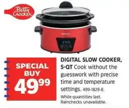 Canadian Tire Betty crocker digital slow cooker offer