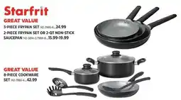 Canadian Tire Starfrit 3-piece frypan set 2-piece frypan set or 2-qt non-stick saucepan offer
