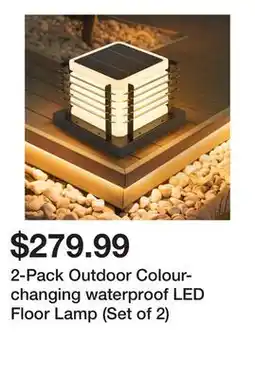Wayfair 2-Pack Outdoor Colour-changing waterproof LED Floor Lamp (Set of 2) offer
