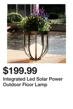 Wayfair Integrated Led Solar Power Outdoor Floor Lamp offer