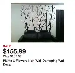 Wayfair Plants & Flowers Non-Wall Damaging Wall Decal offer