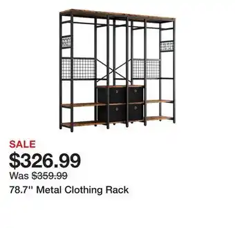 Wayfair 78.7'' Metal Clothing Rack offer