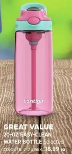 Canadian Tire Contigo great value easy clean water bottle offer