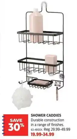 Canadian Tire Shower caddies offer
