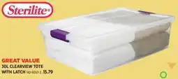 Canadian Tire Sterilite great value learview tote offer