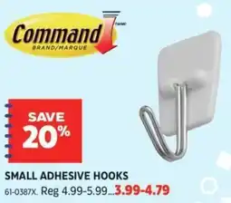 Canadian Tire Command brand/marque small adhesive hooks offer