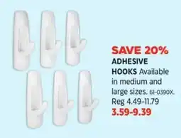 Canadian Tire Command brand/marque adhesive hooks offer