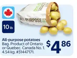 Walmart All-purpose potatoes offer