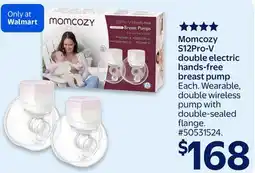 Walmart Momcozy S12Pro-V double electric hands-free breast pump offer