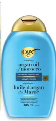 Walmart OGX Renewing+ Argan Oil of Morocco shampoo 385 mL or penetrating oil 100 mL offer