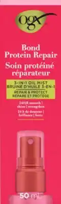 Walmart OGX Bond Protein Repair 3-in-1 oil mist 50 mL offer