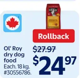Walmart Ol'Roy Dry Dog Food offer