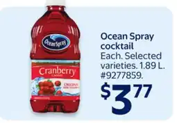 Walmart Ocean Spray cocktail offer