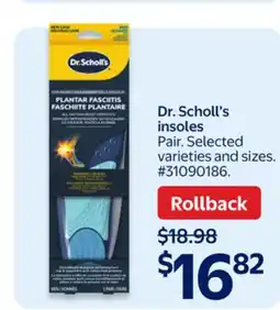 Walmart Dr. Scholl's insoles offer
