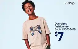 Walmart George Oversized fashion tee offer