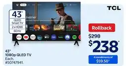 Walmart 43 1080p QLED TV offer