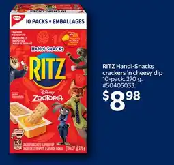 Walmart RITZ Handi-Snacks crackers'n cheesy dip offer