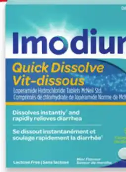 Walmart Imodium Quick Dissolve tablets offer