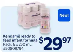 Walmart Kendamil ready to feed infant formula offer