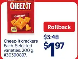 Walmart Cheez-It crackers offer