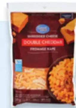Walmart Great Value cheese block 400 g or shreds 320 g offer