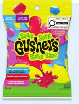 Walmart Gushers sour fruit flavoured snacks offer