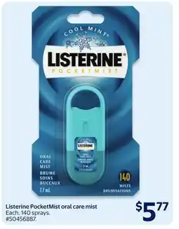 Walmart Listerine PocketMist Oran Care Mist offer
