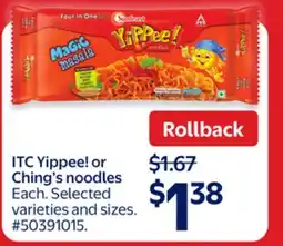 Walmart ITC Yippee! noodles offer