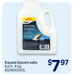 Walmart Equate Epsom salts offer