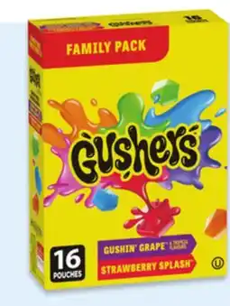 Walmart Gushers fruit flavoured snacks family pack offer