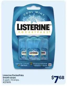 Walmart Listerine PocketPaks breath strips offer