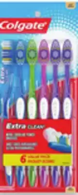 Walmart Colgate Extra Clean Toothbrushes 6-Pack offer