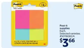 Walmart Post-it supplies offer