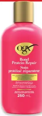 Walmart OGX Bond Protein Repair sealing pre-shampoo 250 mL offer