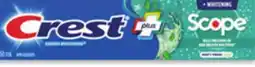 Walmart Crest cavity protection 100 mL or complete with Score 50 mL toothpaste offer