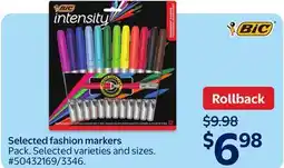 Walmart Selected fashion markers offer