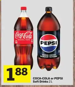 Foodland COCA-COLA or PEPSI Soft Drinks offer