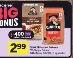 Foodland QUAKER Instant Oatmeal offer