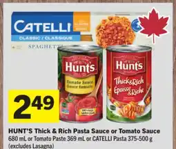 Foodland HUNT'S Thick & Rich Pasta Sauce offer